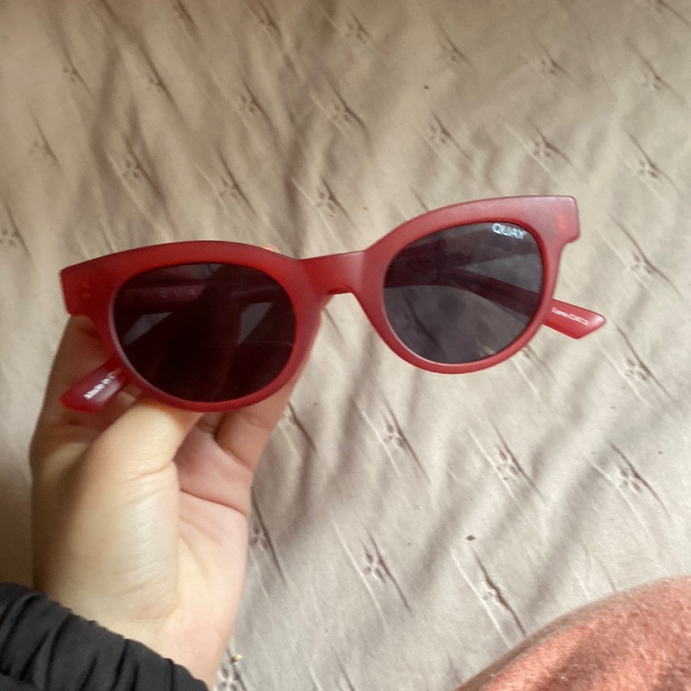 Red cat eye sunglasses